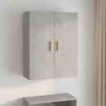 vidaXL Dulap de perete suspendat, gri beton, 69, 5x34x90 cm (812262) Comoda