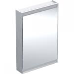 Geberit ONE tükrös szekrény ComfortLight világítással, 90x60cm, eloxált alumínium, jobbra nyíló ajtóval 505.811. 00.1 (505.811.00.1)