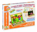 RS Toys Tablita Lemn Magnetica Cu 2 Fete Si Puzzle - Rs Toys (rs10693)