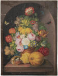 Clayre & Eef Tablou canvas iuta Flowers 30x2x40 cm (64971)