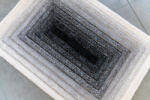 Nílus Piramis Shaggy (gray-cream) 5cm 3D szőnyeg 200x280cm Szürke-Krém (emca301G-200x)