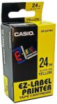 Casio Feliratozógép szalag XR-24YW1 24mmx8m Casio fekete/sárga (XR24YW1) - web24