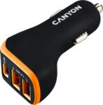 CANYON CNE-CCA08BO Universal 3xUSB car adapter USB-A 5V/2.4A(Max) + Type-C PD 18W (CNE-CCA08BO)