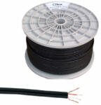 Cabletech Cablu 2rca 3mm negru rola (KAB0203)