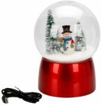 Sunman Glob de zapada cu lumini, muzica si USB, Sunman, Om de zapada, 26 cm (S01003630_001w)