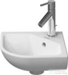 Duravit ME BY STARCK 43, 5x38 cm-es sarokkézmosó, White Satin Matt, Wondergliss bevonattal, 07224332001 (07224332001)
