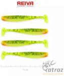 Reiva Flash Shad 10cm Neon Sárga-Piros-Fekete Flitter Műcsali 4 db/csomag - Reiva Gumihal (9903-106)
