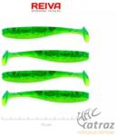 Reiva Flash Shad 10cm Fluo Zöld-Fekete-Ezüst Flitter Műcsali 4 db/csomag - Reiva Gumihal (9903-104)