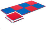  Puzzle Tatami Torna Szönyeg Elem 100 X 100 X 3 Cm Védőszegéllyel Piros/Kék (ELG30) - jatekrt