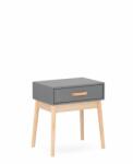 Bizzotto Noptiera lemn 1 sertar Ordinary 43x30x48 cm (0740051)