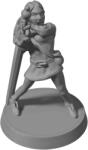 Brite Minis Harcosnõ pallossal (figura) (bm-0106)