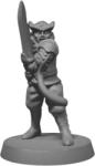Brite Minis Tiefling harcosnő pallossal (figura) (bm-0024)