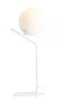 ALDEX Lampa de masa din metal alb si abajur din sticla GALLIA , 64 cm (1095B)