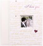 KPH Esküvői fotóalbum 29x32/60 oldal MODERN LOVE arany szöveg