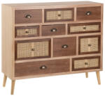 OpenHomeSelection Comoda Sasha din lemn de pin si ratan 106 X 33 X 90 CM (603483) Comoda
