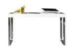 Invicta interior Birou din MDF lucios si metal 120x40 cm (inv16714)