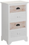 OpenHomeSelection Noptiera Love din lemn de brad cu 4 sertare 45 X 33 X 77 CM (600305)