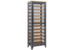 Invicta interior Suport de sticle din lemn de pin maro si fier Bodega 184 cm (40459) Suport sticla vin