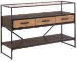 OpenHomeSelection Consola Smoke din lemn de brad si metal 120 X 40 X 81 CM (602524)