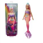 Mattel Barbie - Dreamtopia - Sellő rózsaszín-lila ruhában (HGR08/HGR09)