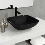 vidaXL 42x42x14 cm black glass (345248)