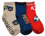  Yo! ABS pamut zokni 3 db 20/22 - piros/kék/bézs - babyshopkaposvar