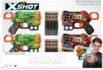 ZURU X-Shot: Set de blastere Skins cu proiectile de burete - 4 buc (36543)