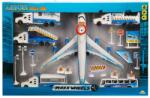 Sunman Set de joaca aeroport si avion albastru cu lumini si sunete, Maxx Wheels