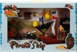 Red Beard Set cu 3 figurine si nava piratilor cu tun gri, Red Beard
