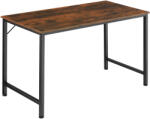 tectake 404463 jenkins íróasztal - ipari sötét fa, rusztikus, 140 cm