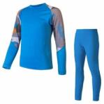 Sensor Set de haine funcționale pentru copii Sensor Merino Impress - albastru/camo mărimi îmbrăcăminte XS (2-09903-XS)
