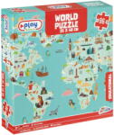 Grafix Puzzle - Harta lumii (96 piese) (400026) - educlass Puzzle