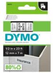 DYMO Feliratozógép szalag Dymo D1 S0720530/45013 12mmx7m, ORIGINAL, fekete/fehér (S0720530) - web24