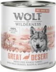 Wolf of Wilderness 24x800g Wolf of Wilderness Free-Range Meat Great Desert szabad tartású pulyka nedves kutyatáp