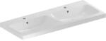Geberit iCon Light két medencés mosdó, 120x48cm, csaplyukkal és túlfolyóval, fehér (501.838. 00.1) (501.838.00.1)