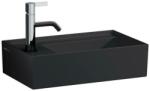 Laufen KARTELL BY LAUFEN Mosdó tál három csaplyukkal, túlfolyónyílás nélkül , Fekete matt H8123327161581 (H8123327161581)
