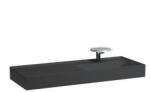 Laufen KARTELL BY LAUFEN Ráépíthető mosdó, pult a bal oldalon, speciálisan fedett lefolyóval túlfolyónyílás nélkül, egy csaplyukkal , Graphite matt H8133337581111 (H8133337581111)