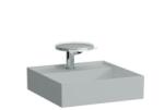 Laufen KARTELL BY LAUFEN Kézmosó, speciális rejtett lefolyóval egy csaplyuk, egy nyílás jobb oldalon elektronikus vezérlő szelep részére, túlfolyónyílás nélkül , Matt szürke H8153317598151 (H8153317598151)