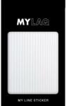 MylaQ Abțibilduri pentru unghii Line, alb - MylaQ My White Line Sticker