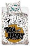 Carbotex Tom és Jerry ágyneműhuzat szett 140x200 cm - Fehér-sárga