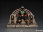 Iron Studios Deluxe: The Mandalorian - Boba Fett on Throne Art Scale Statue (1/10) (LUCSWR45621-10)