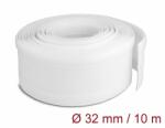 Delock Fonott kábelharisnya tépőzárral 10 m x 32 mm fehér (20820)