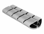 Delock 75 x 45 mm-es kábelcsatornához alkalmas foglalati elem, 5 db. ezüst színű (20802)