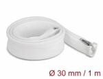 Delock Befont karmantyú zipzáras szorítóval hőállóság egészen 1 m x 30 mm-es fehér (20822)