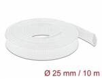 Delock Fonott kábelharisnya nyújtható 10 m x 25 mm fehér (20806)