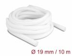 Delock Fonott kábelharisnya önzáródó 10 m x 19 mm fehér (20815)