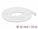 Delock Fonott kábelharisnya nyújtható 10 m x 12 mm fehér (20804)