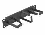 Delock 10 kábelkezelő menetpanel 3 fény hurokkal (2 db. horizontális, 1 db. vertikális irányultságú (66847)