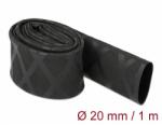Delock Zsugorcső X-mintás nem csúszós 1 m x 20 mm fekete (19593)