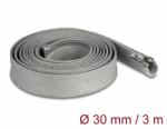 Delock Befont karmantyú zipzáras szorítóval hőállóság egészen 3 m x 30 mm-es szürke (20837) - dellaprint